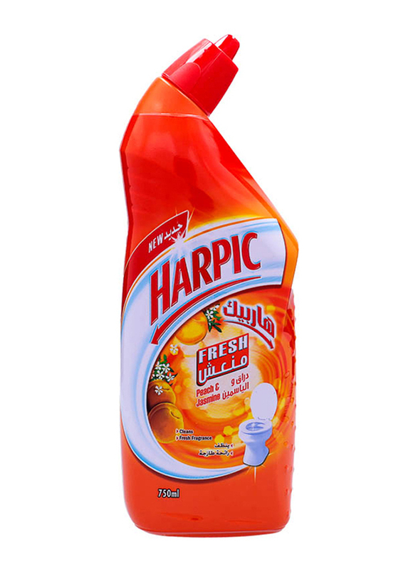 

Harpic Fresh Peach & Jasmine Liquid Toilet Cleaner, 750ml