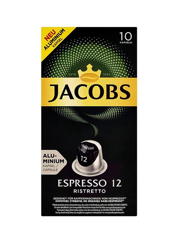 

Jacobs Espresso Ristretto Capsules, 10 Capsules, 52g
