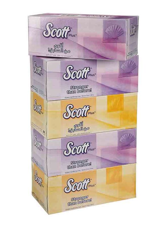 

Scott Facial Tissue, 2 Ply x 5 Box x 160 Sheets