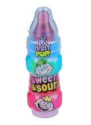 Bazooka Strawberry and Raspberry Sweet & Sour Big Baby Pop Candy, 36g