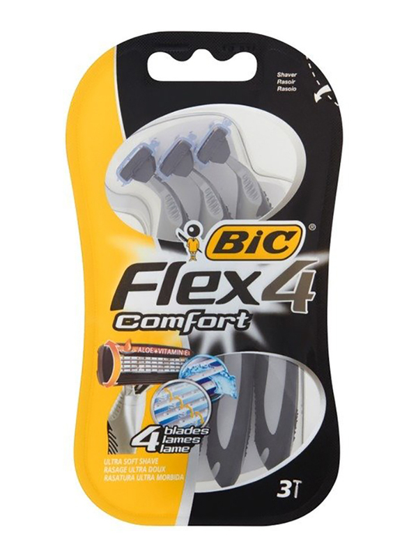 

BiC Flex 4 Comfort Razor for Men, 3 Pieces