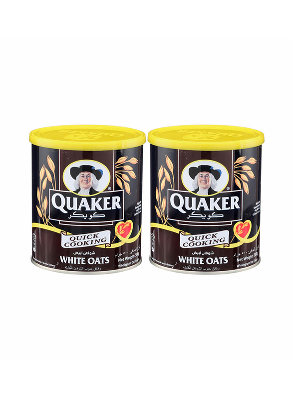 

Quaker Quick White Cook Oats Tin, 2 x 500g