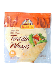 Bonita 25cm Tortilla Wraps, 10 Pieces, 650g