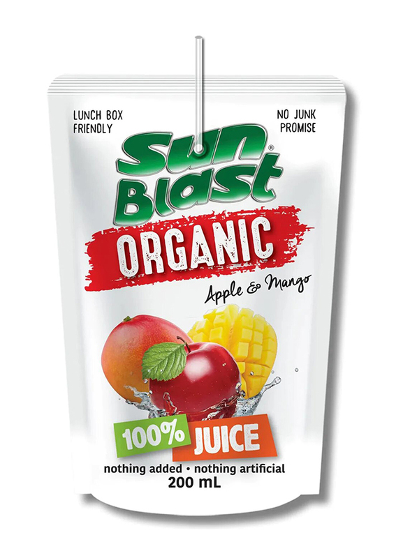 

Sun Blast Organic Apple and Mango Juice, 200ml