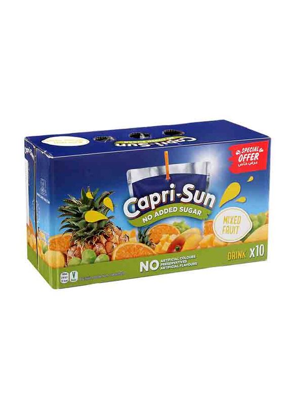 

Capri Sun Mixed Fruits Drink with No Added Sugar, 10 x 200ml