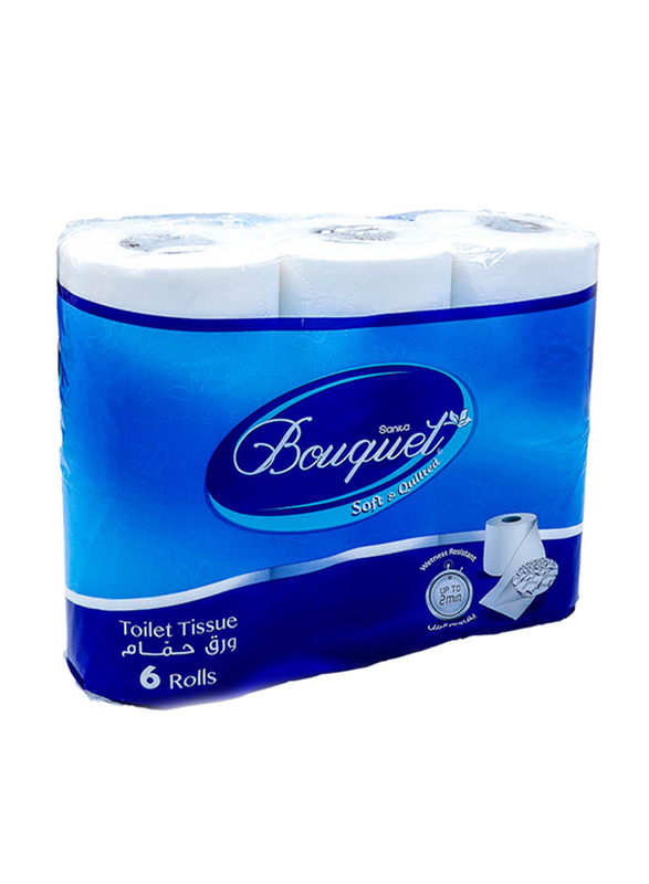

Sanita Bouquet Toilet Paper Rolls, 6 Rolls