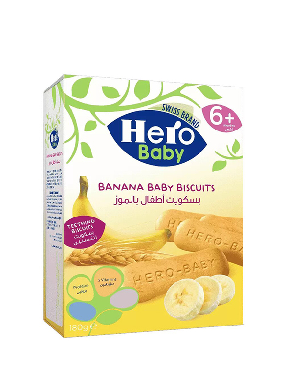 

Hero Baby Banana Biscuits, 2 Piece x 180g