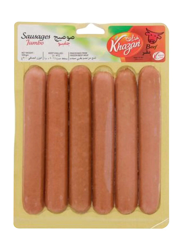 

Khazan Jumbo Beef Sausages, 2 x 500g