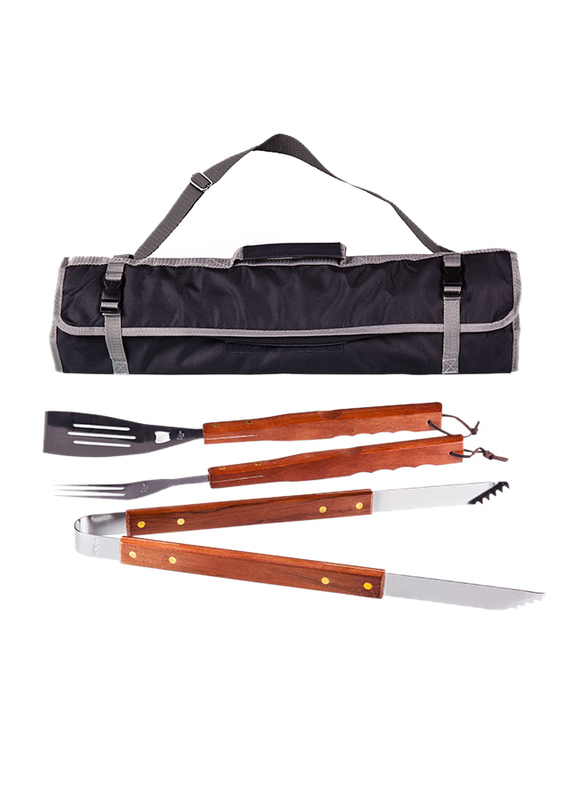 

Picnic Time 3-Piece Barbeque Tool Set, Multicolour