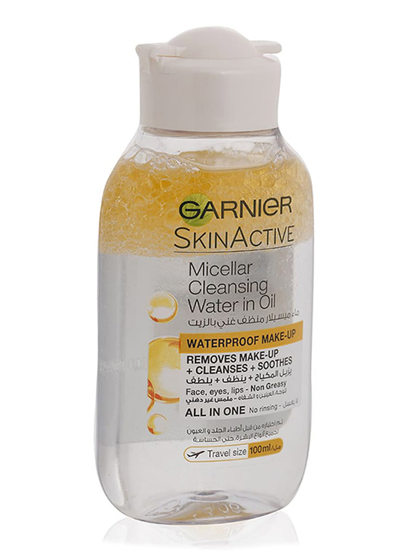 

Garnier Skin Active Water In Oil Micellar Cleansing Make Up Remover, 100ml, Transparent