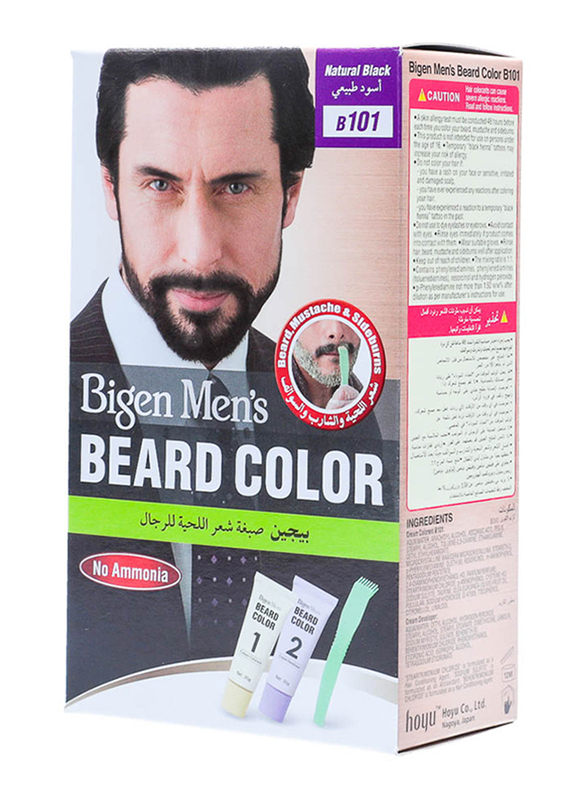 

Bigen Men's Beard Color Cream, Natural Black B101, 40gm