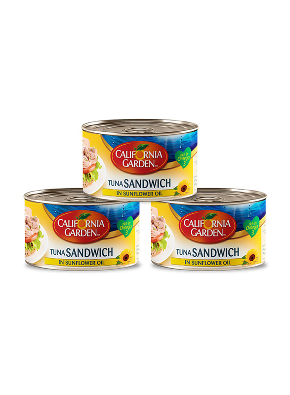 

California Garden Tuna Sandwich In Sunflower Oil, 3 x 170g