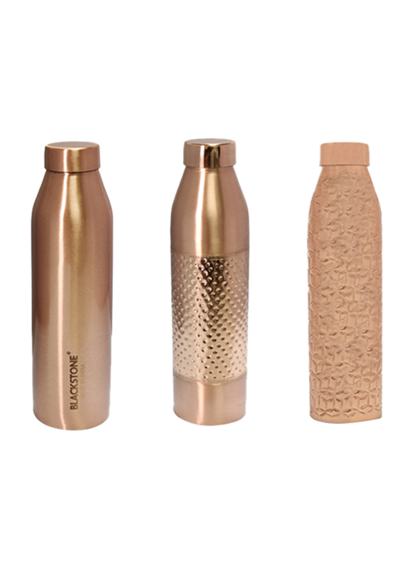 

Blackstone 1000ml Pure Copper Water Bottle, Brown