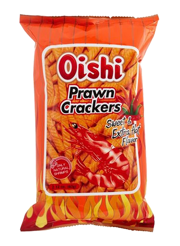 

Oishi Sweet & Extra Hot Prawn Cracker, 60g