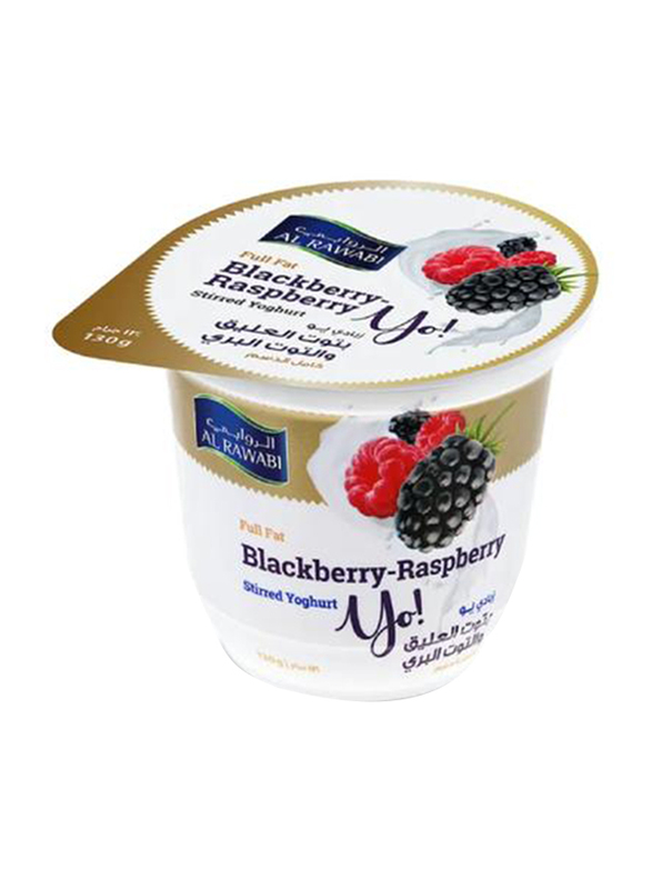 

Al Rawabi Single Pot Blackberry Raspberry Yoghurt, 130g