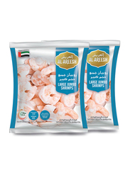 Al Areesh Large Jumbo Shrimps, 2 x 800g