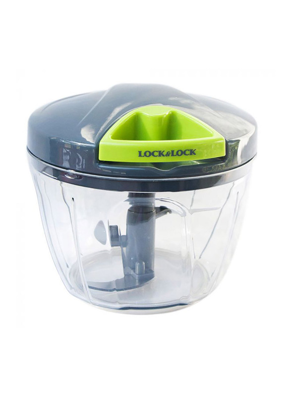 

Lock & Lock 650ml Quick Manual Chopper, Grey/Clear