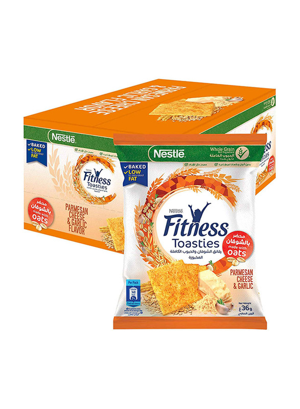 

Nestle Fitness Toasties Cheese & Garlic Oats, 14 x 36g