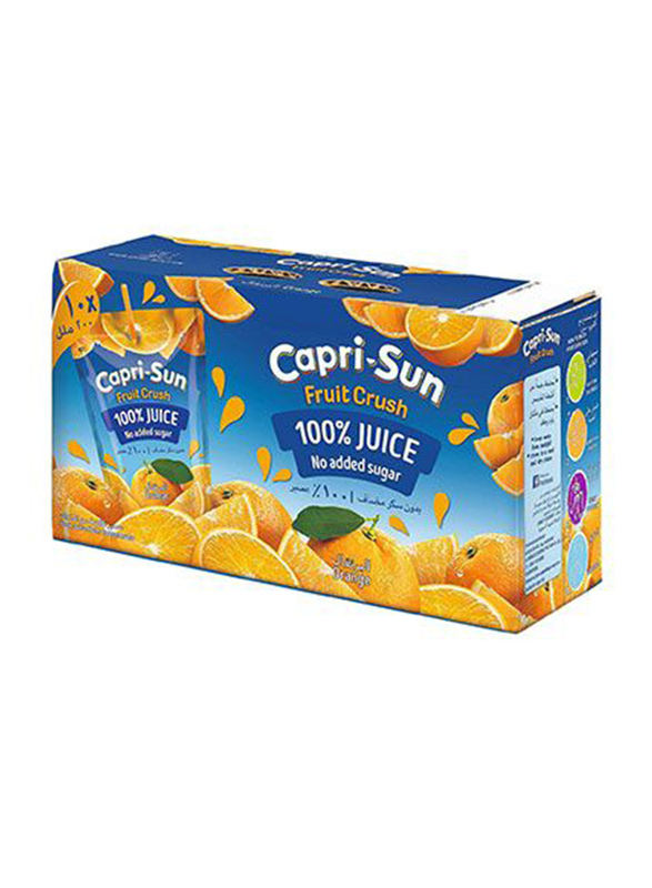 

Capri Sun No Sugar Added Orange Juice, 10 x 200ml