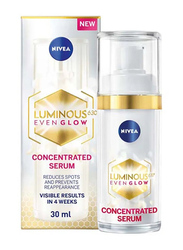 Nivea Luminous630 Even Glow Concentrated Face Serum, 30ml