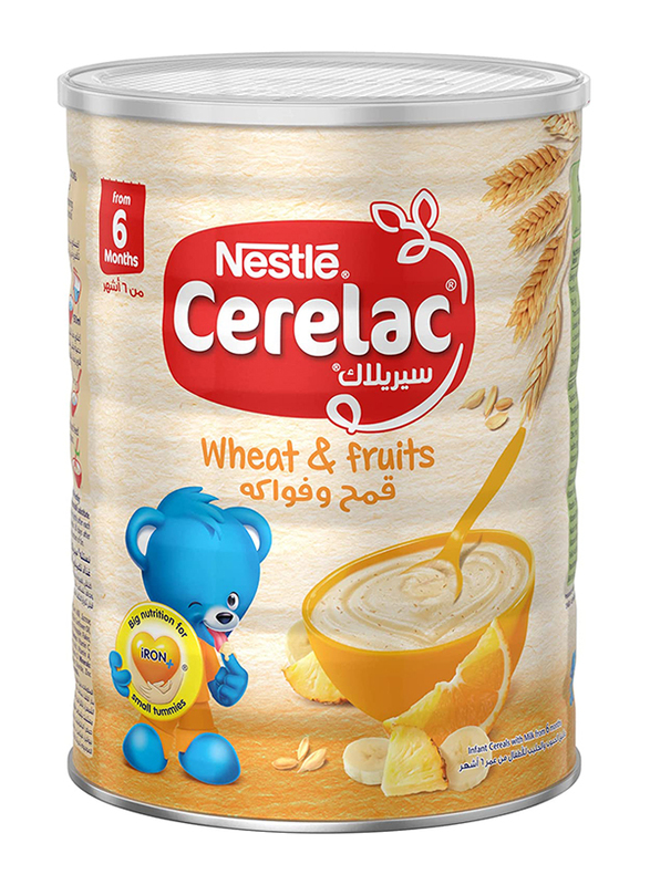 

Nestle Wheat & Fruits Baby Food Cerelac Tin, 1 Kg