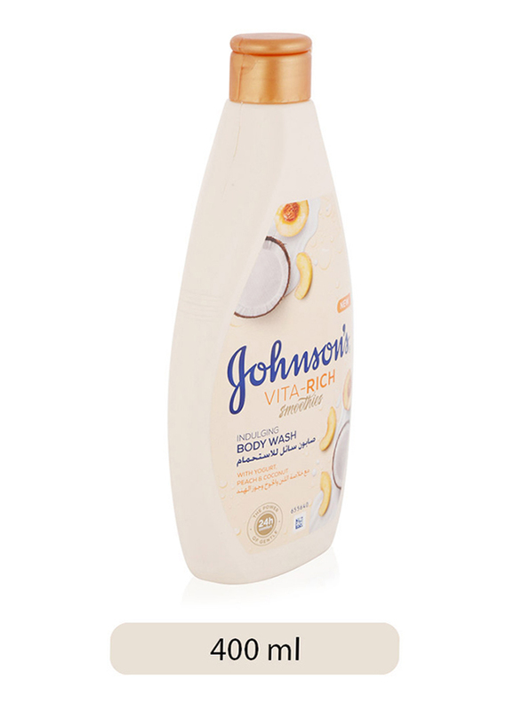 

Johnson's Vita-Rich Indulging Smoothies Body Wash with Yogurt/Peach/Coconut, 400ml