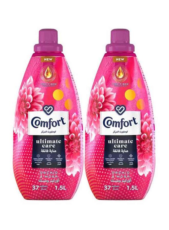 

Comfort Concentrated Orchid & Musk Fabric Softener, 2 Bottles x 1.5 Liters