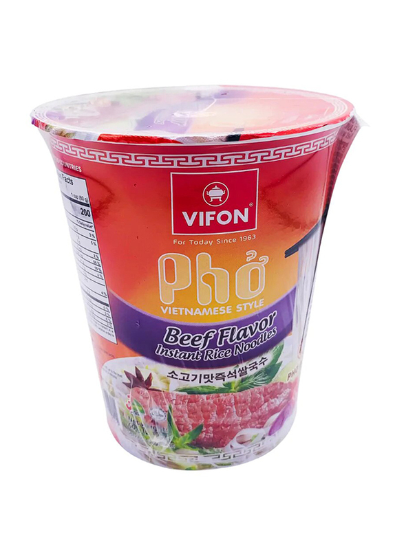 

Vifon Rice Noodle Pho Beef Cup, 60g