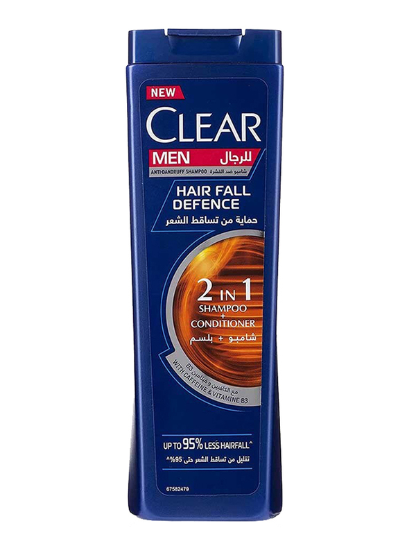 

Clear Men's Anti-Dandruff Hair Fall Defence Shampoo for All Hair Types, 400ml