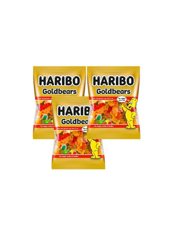 

Haribo Gold Bear Gummies, 3 x 160g