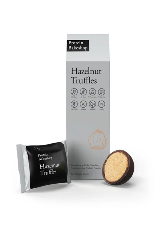 

Protein Bakeshop Hazelnut Truffles, 60g