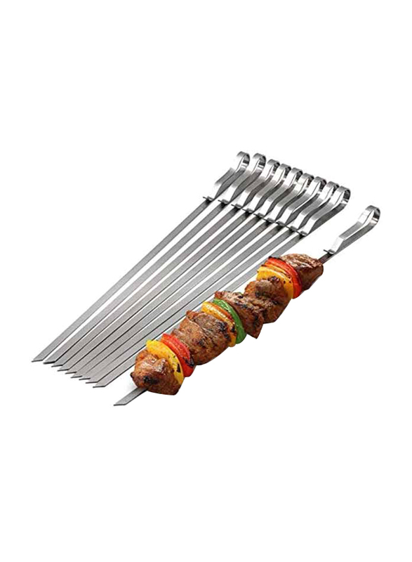 

Picnic Time 6-Piece BBQ Stainless Steel Skewer Set, Silver