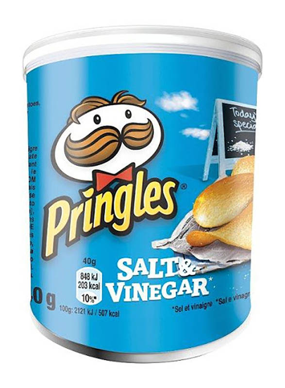 

Pringles Salt & Vinegar Potato Chips, 40g