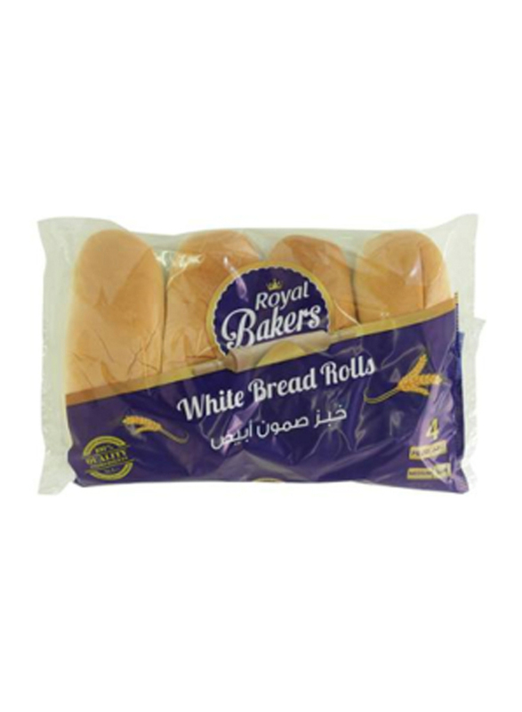 

Royal Bakers White Bread Roll, 4 Pieces, 340gm