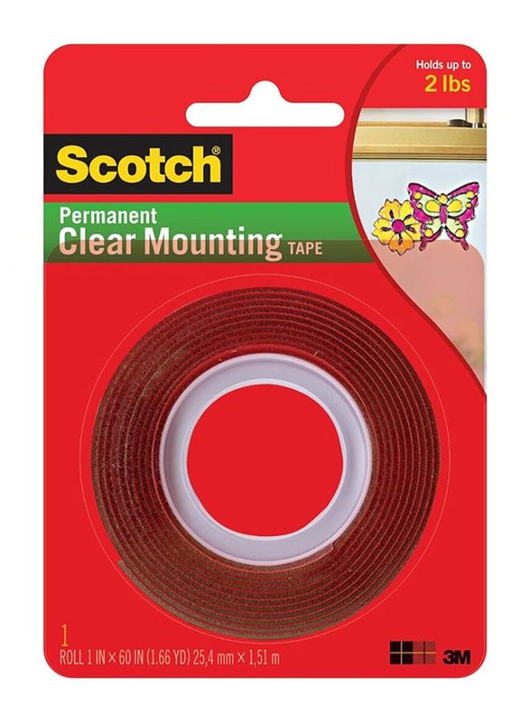 

Scotch Heavy Duty Mounting Tape, 60 inch, Red
