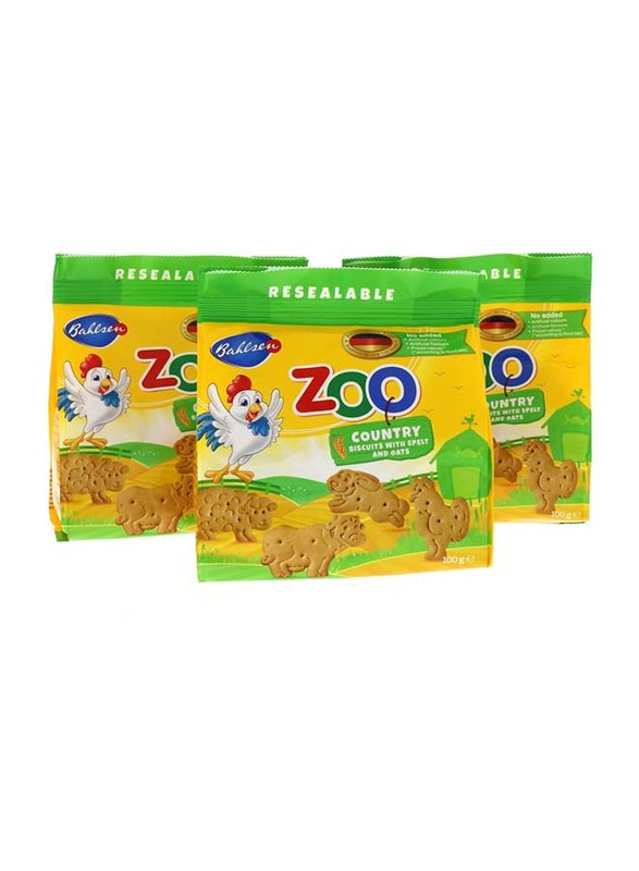 

Bahlsen Zoo Country with Spelt & Oats Biscuits, 3 x 100g