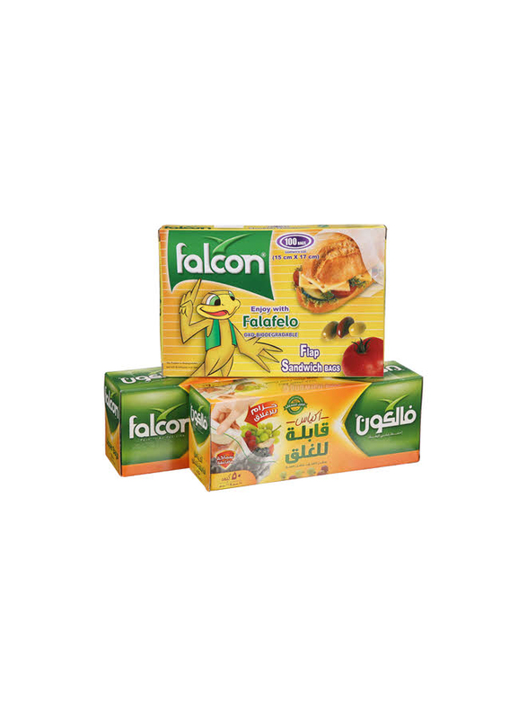 

Falcon Zipper Bag Sandwich Bag, 100 Sheets