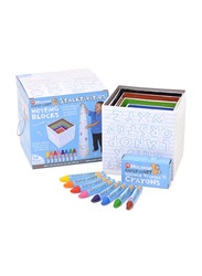 Micador Acktivities Nesting Blocks with Crayons, Multicolour