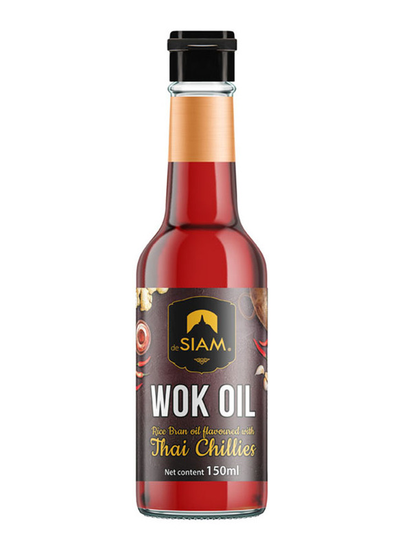 

De Siam Wok Rice Bran with Thai Chillies, 150ml