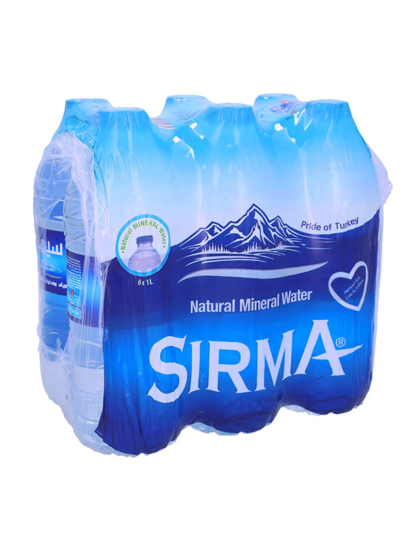 

Sirma Natural Mineral Water, 6 Bottles x 1 Liter