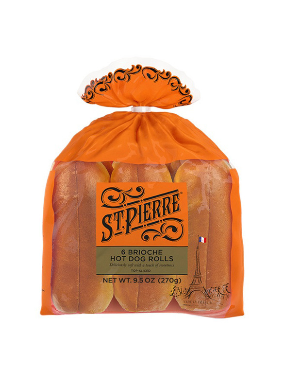 

St Pierre 6 Brioche Hot Dog Rolls, 270g