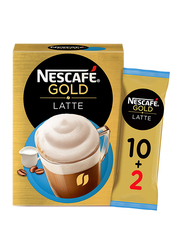 Nescafe Gold Latte Coffee, 12 Sachet x 19.5gm
