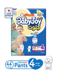 Baby Joy Culottes Jumbo Diapers, Size 4, Large, 10-18 Kg, 44 Count