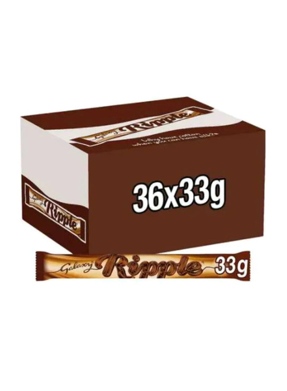 

Galaxy Ripple Milk Chocolate Bar, 36 x 33g
