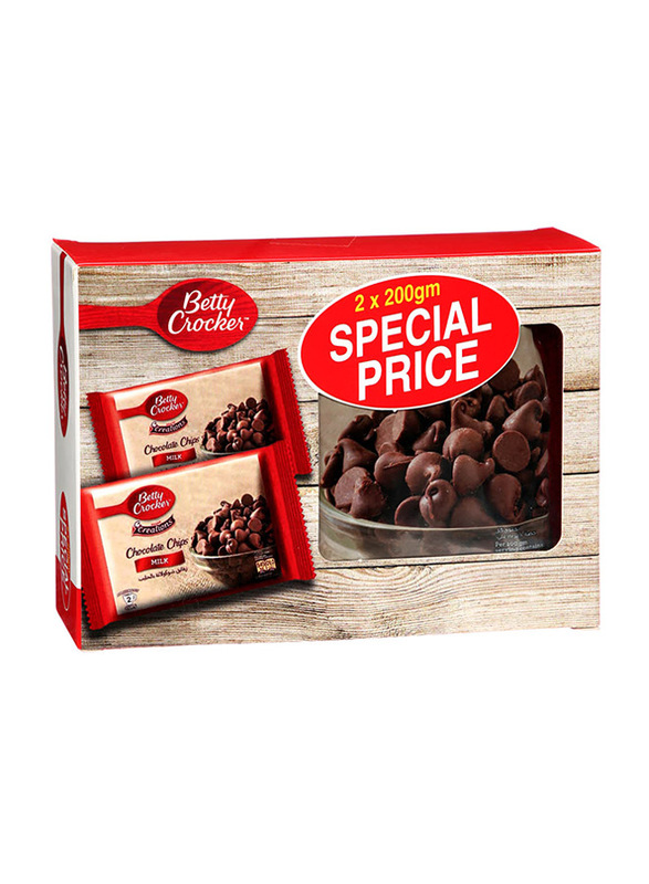 

Betty Crocker Milk Choco Chips, 2 x 200g