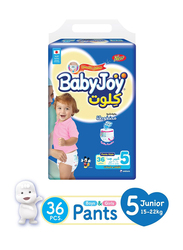 Baby Joy Culottes Jumbo Diapers, Size 5, Junior, 15-22 Kg, 36 Count