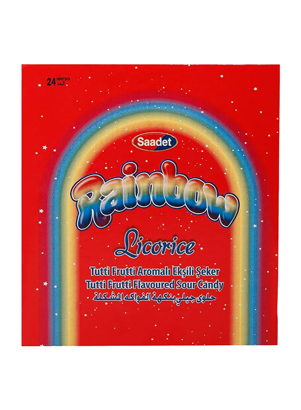 

Saadet Jellopy Rainbow Tutti Frutti Sour Candy, 24 x 20g