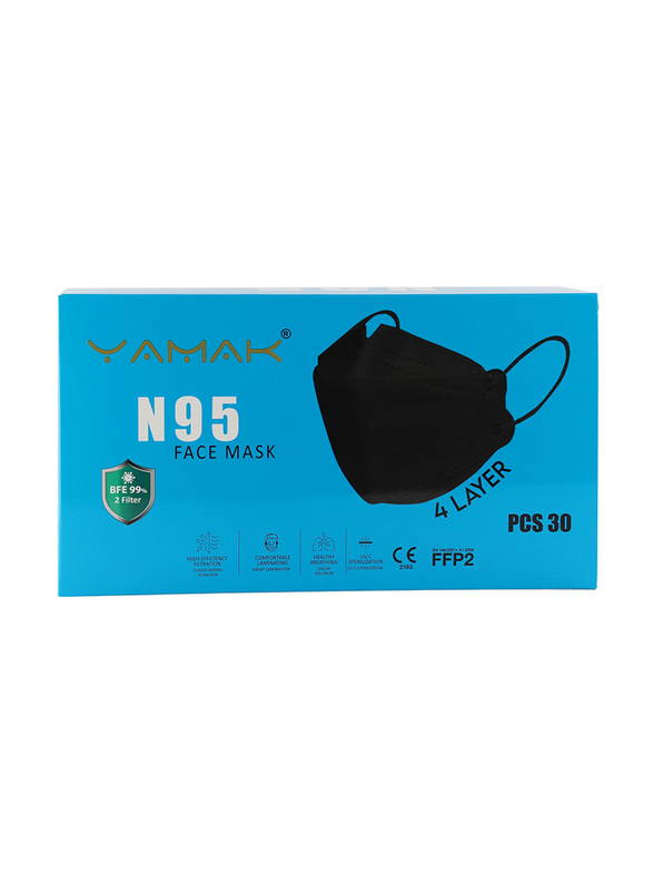 

Yamak 4 layer N95 Facemask, 30-Pieces