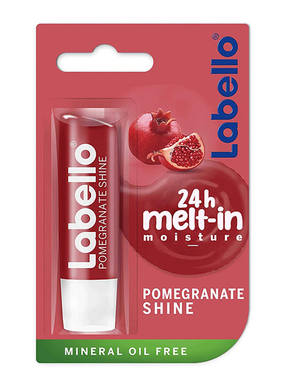 

Labello 24h Melt-In Moisture Lip Care Lip Balm, 4.8gm, Pomegranate Shine, Red