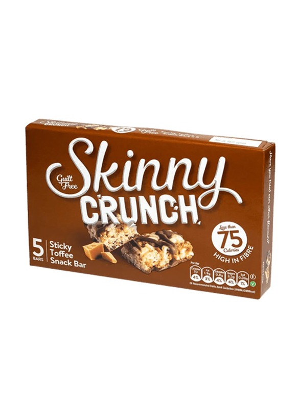 

Skinny Crunch Sticky Toffee Snack Bar, 5 x 20g